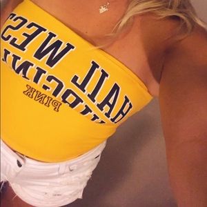 West Virginia university tube top